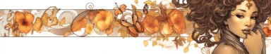 banner for an etsy shop that sells beautiful clipart and coloring pages and is very juvenile elegant aesthetic and fresh, style of alphonse mucha black girl inclusive, style of mariola budek, artistic