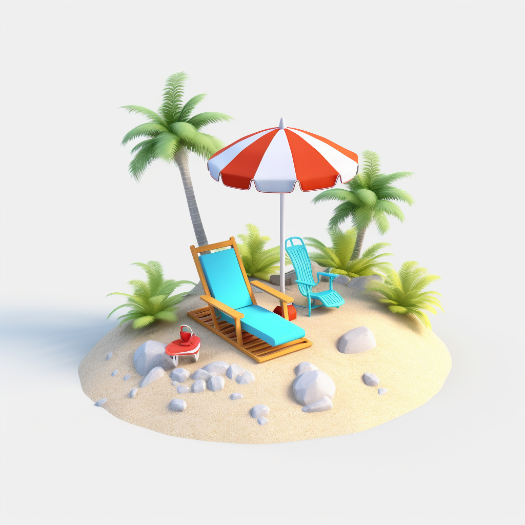 beach chair clipart