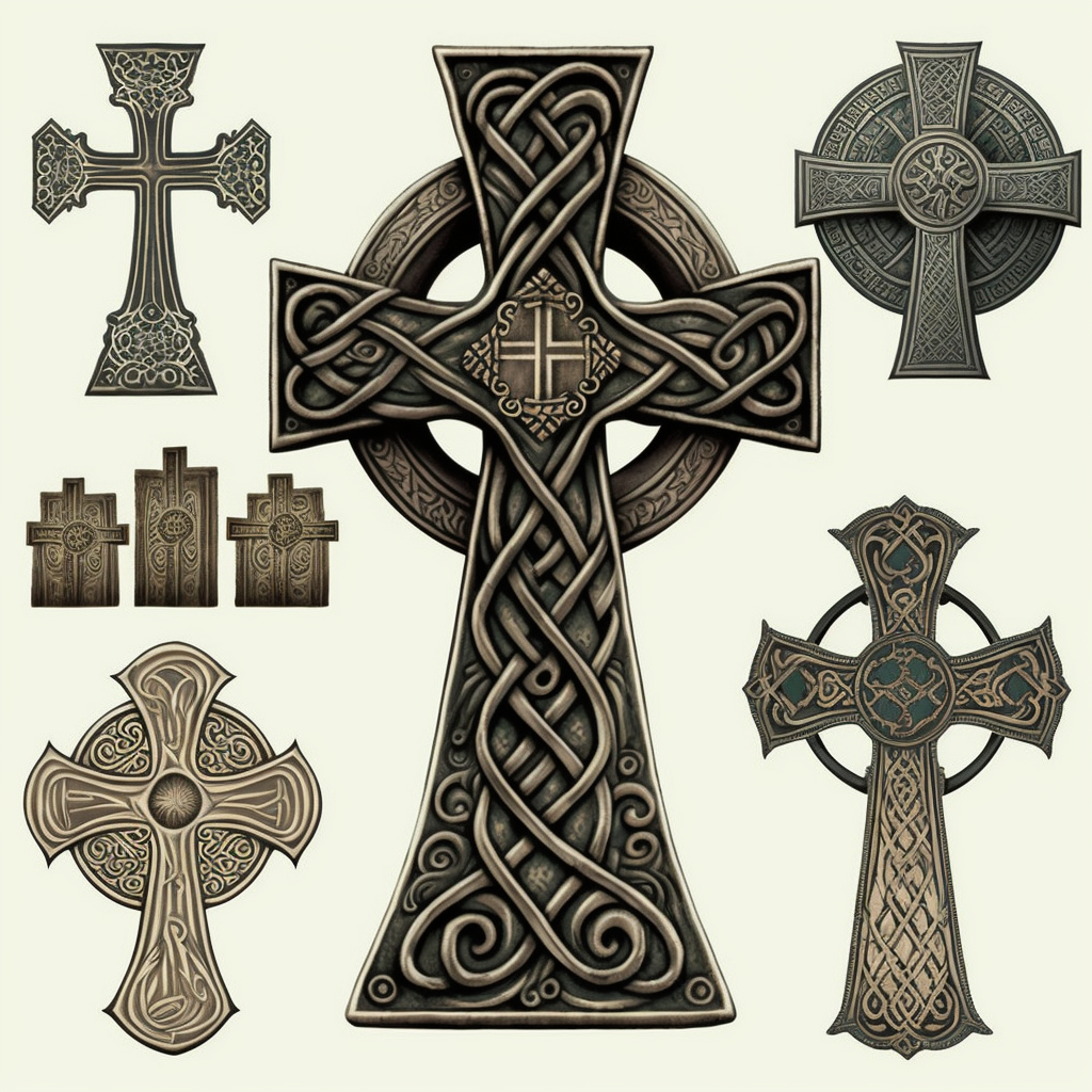celtic cross cliparts