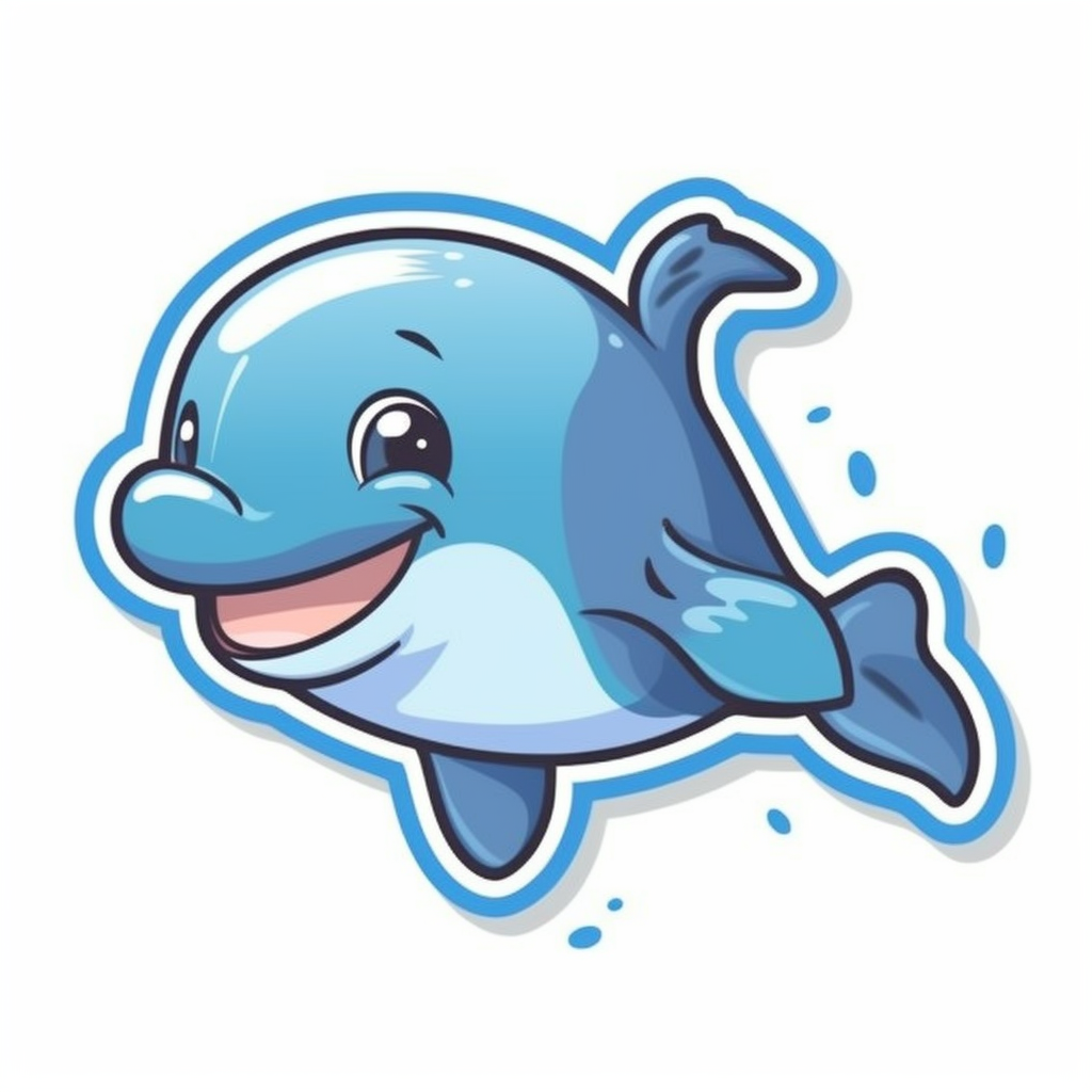 funny dolphin cliparts