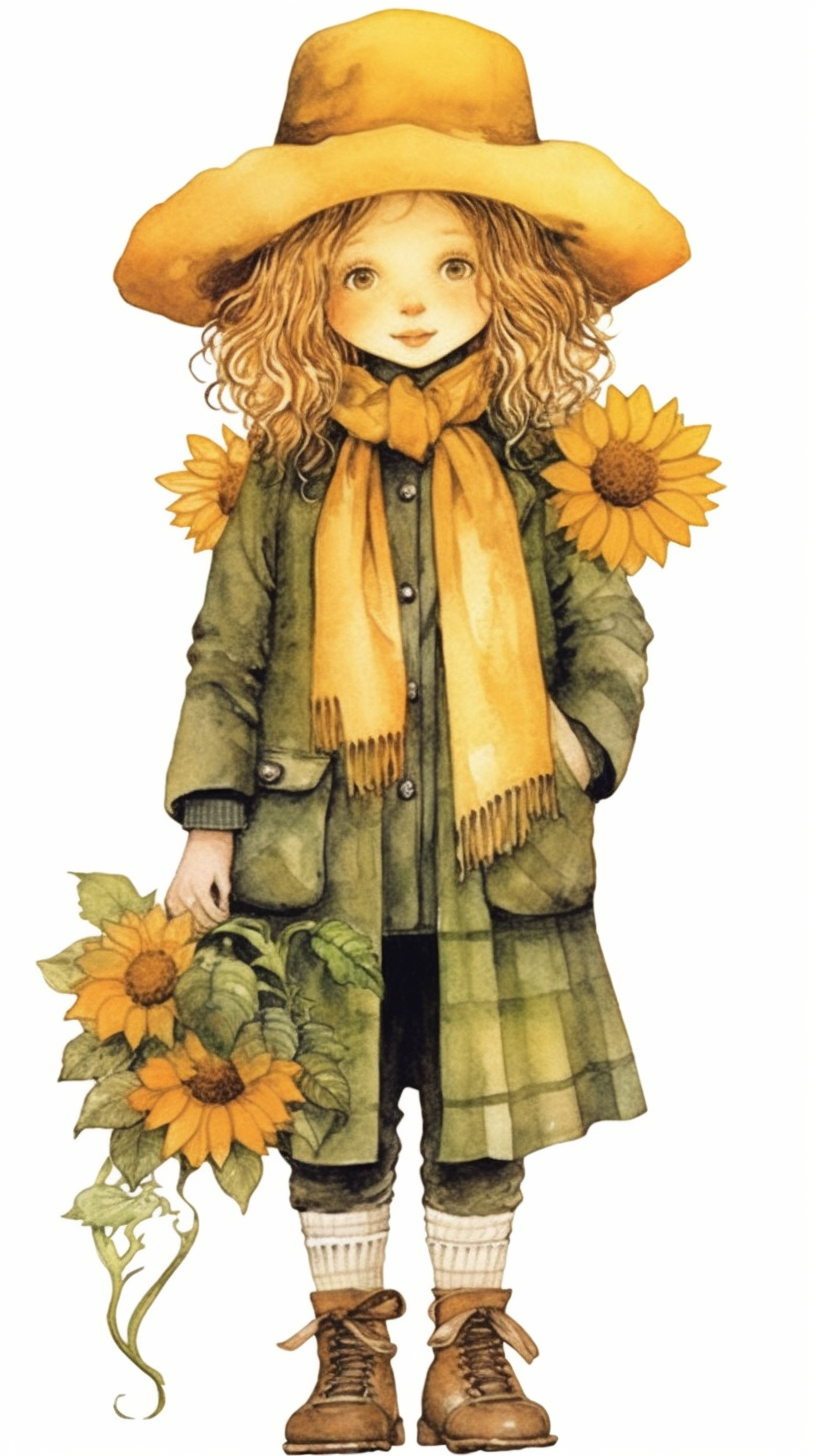 country sunflower cliparts