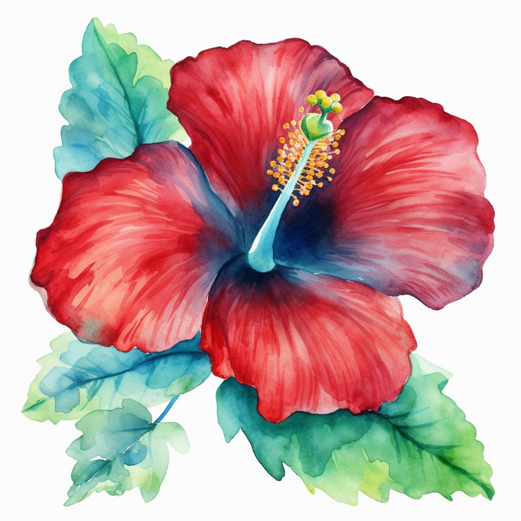 blue hibiscus cliparts