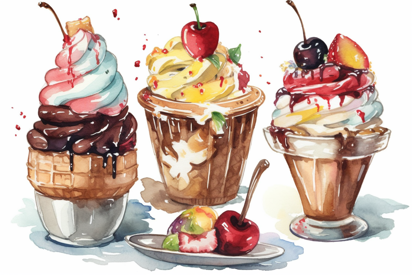 banana split clipart