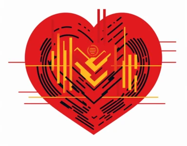 vector clipart heartbeat icon, in the style of bold, graphic compositions, precisionist, emotionally complex, the helsinki school, modernist sensibilities, medical imaging film., 1000–1400 ce