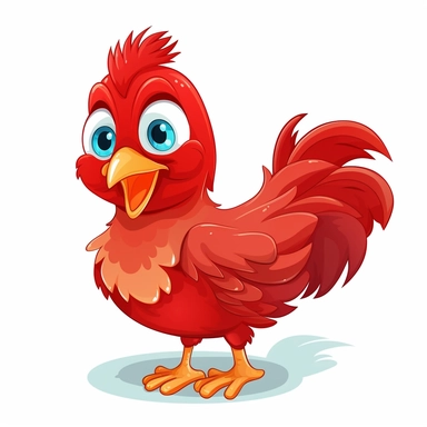cute hen clipart