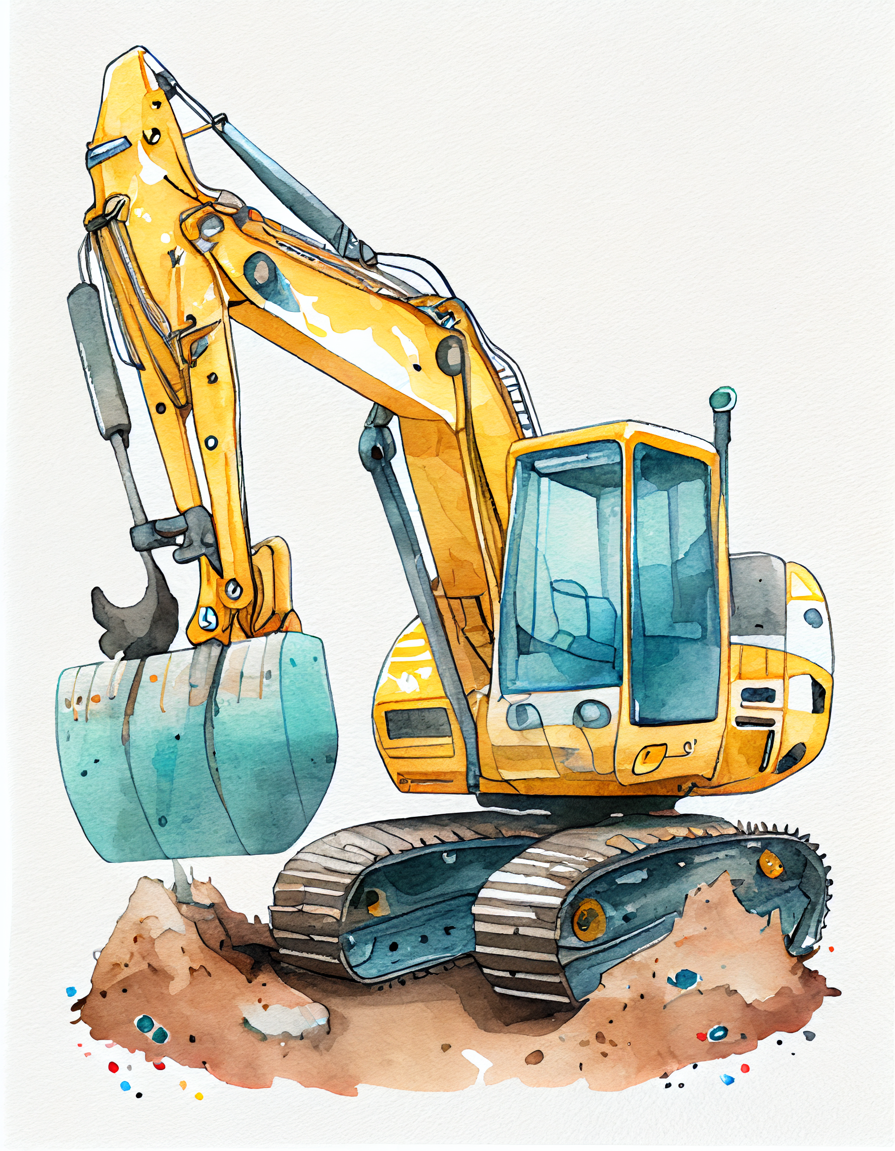 excavating cliparts