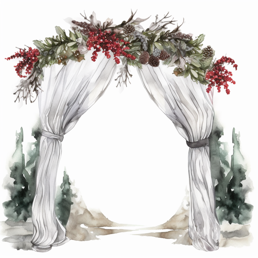 christmas garland clipart