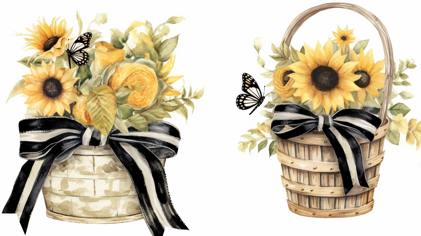 country flowers cliparts