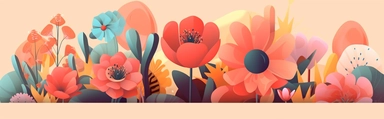 a banner for an ai clipart website called Source & Seed, copy space, fresh colours
