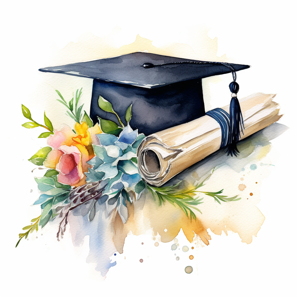 graduation scroll cliparts
