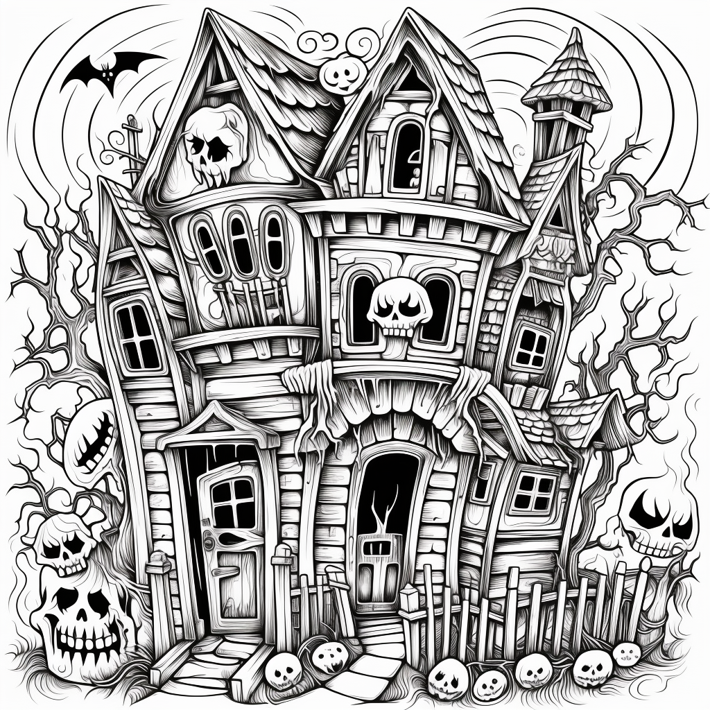 haunted house clipart