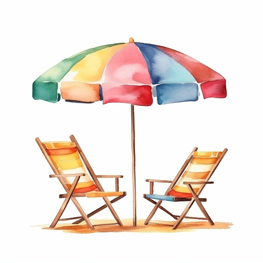 beach chair clipart