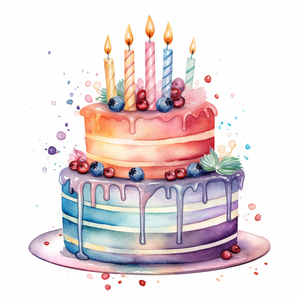 happy birthday cake clipart