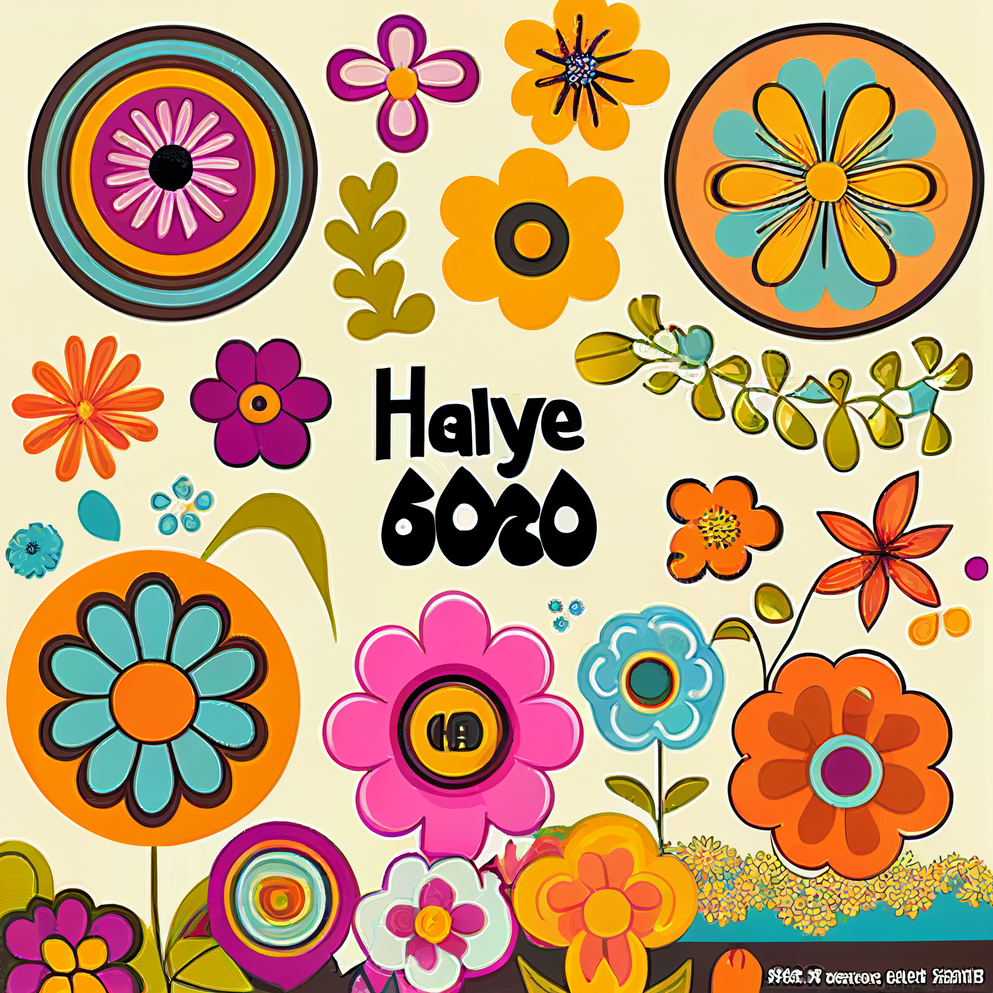 1960s cliparts