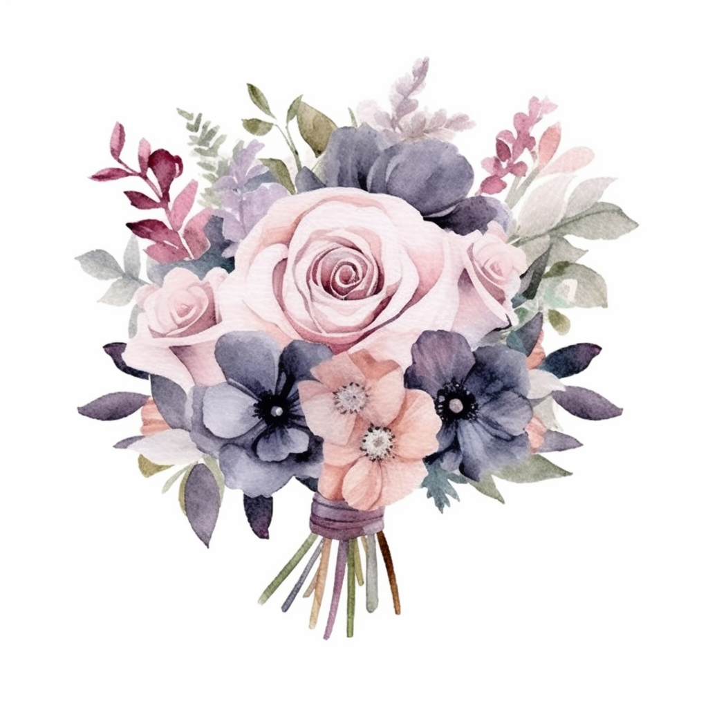 bridal bouquet cliparts