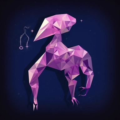 Low Poly Zodiac Sign Cancer Clipart, Dark Background, single design, 8k