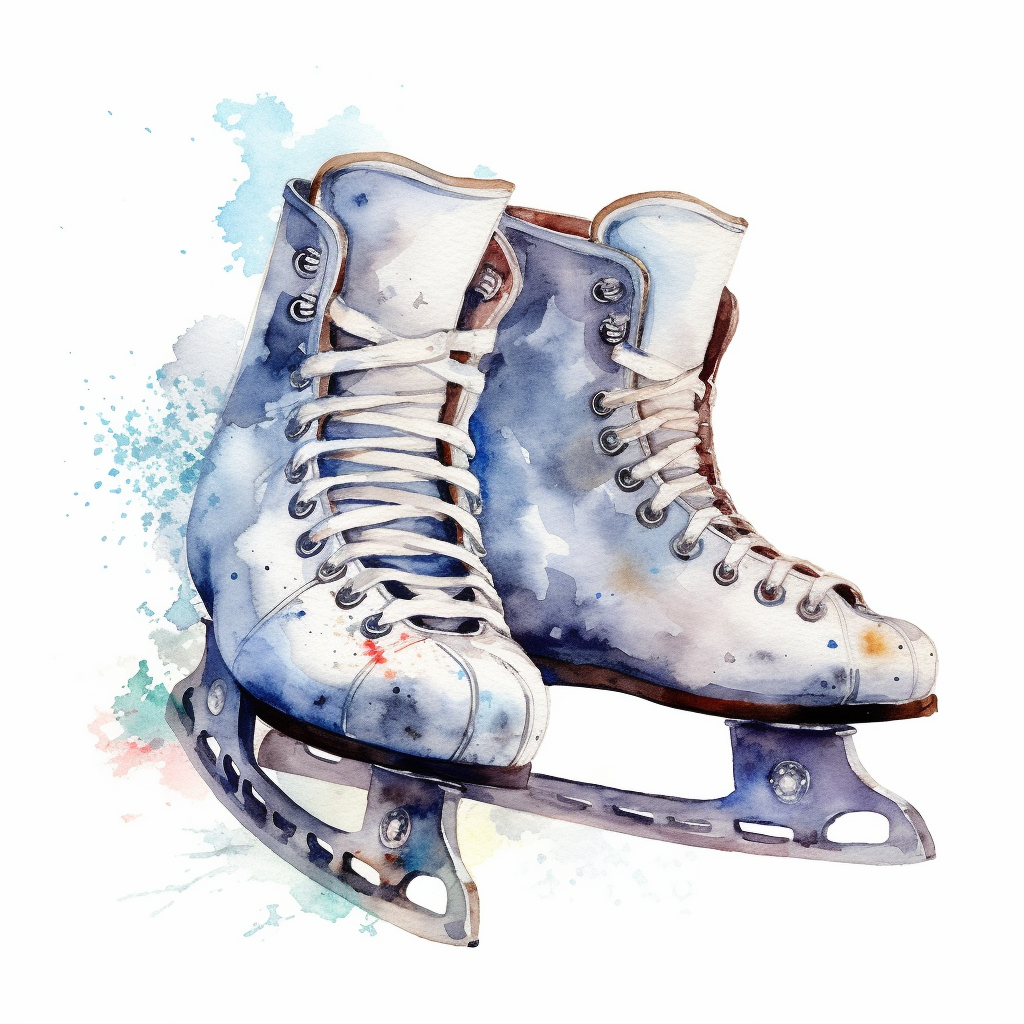 ice skates clipart