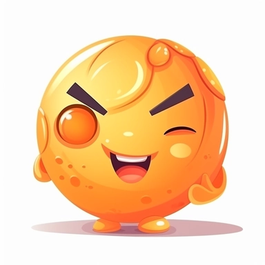 fantasy happy cute basketball player face, cartoon, clipart, mascot, isolated on white background