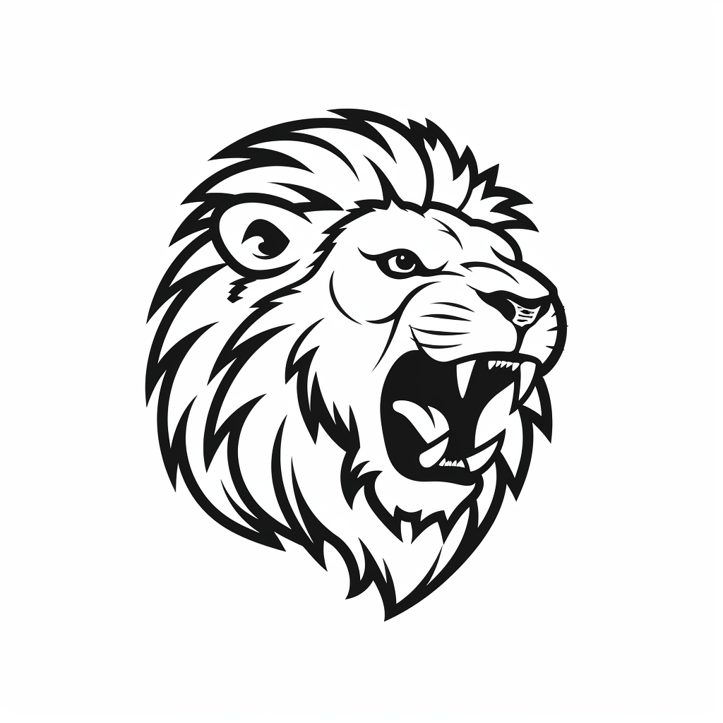 lions silhouette cliparts