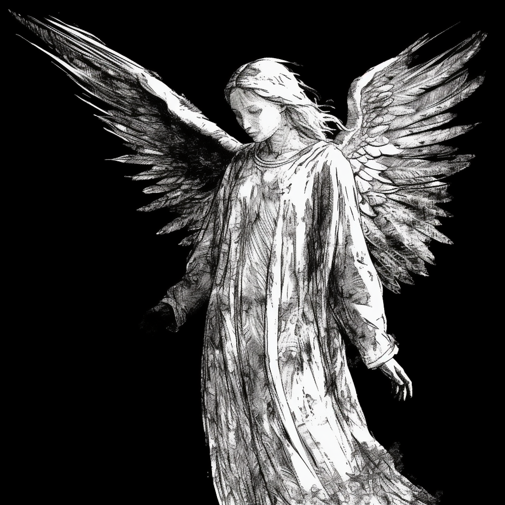 angel sketch cliparts
