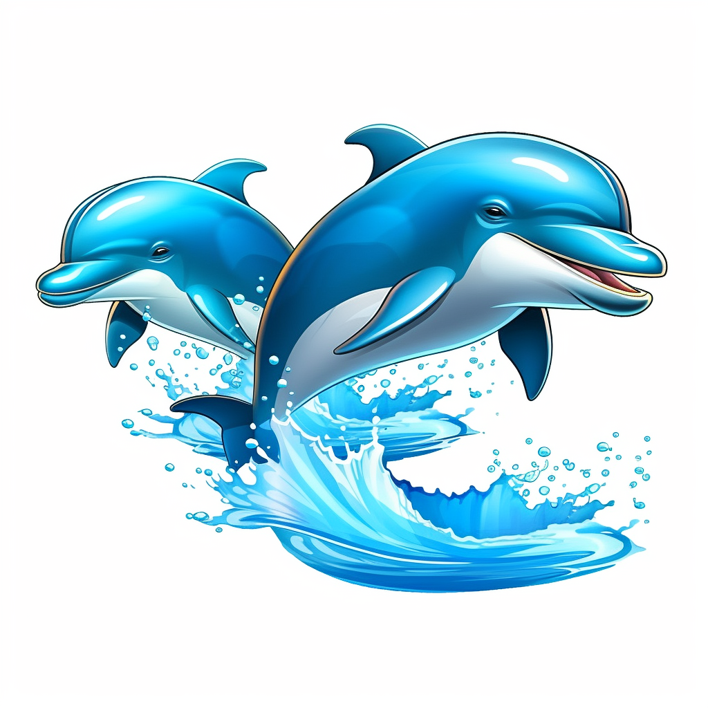 dolphins jumping cliparts