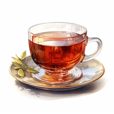 clipart classic cup of tea watercolor