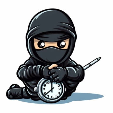 Procrastination Ninja Clipart