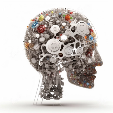 brain, clip art, sharp mind, white background