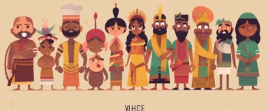 cute indian characters clipart, in the style of traditional techniques reimagined, firecore, humanistic empathy, #vfxfriday, neogeo, humble charm, flat minimal design,