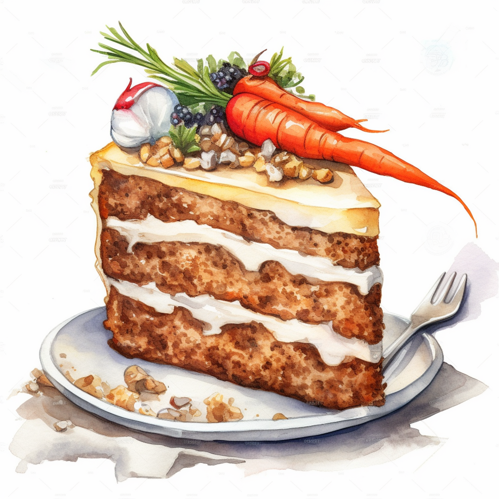 carrot cake cliparts