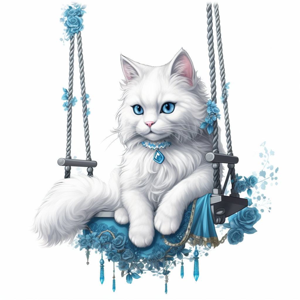 blue cat cliparts