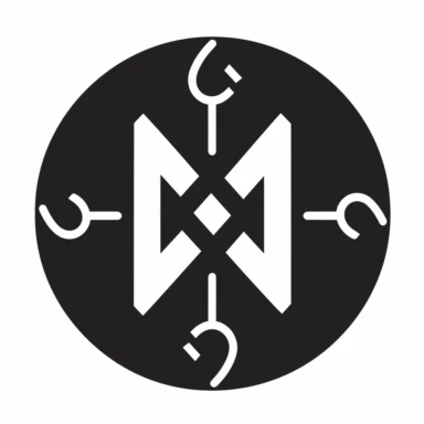 letter n, Runic letter n logo N [N], cute silhouette, outline, minimalist, one color, solid black fill, monochrome, monotone, clipart, cricut, eps, vector, svg, simple, stencil symmetrical icon, white background
