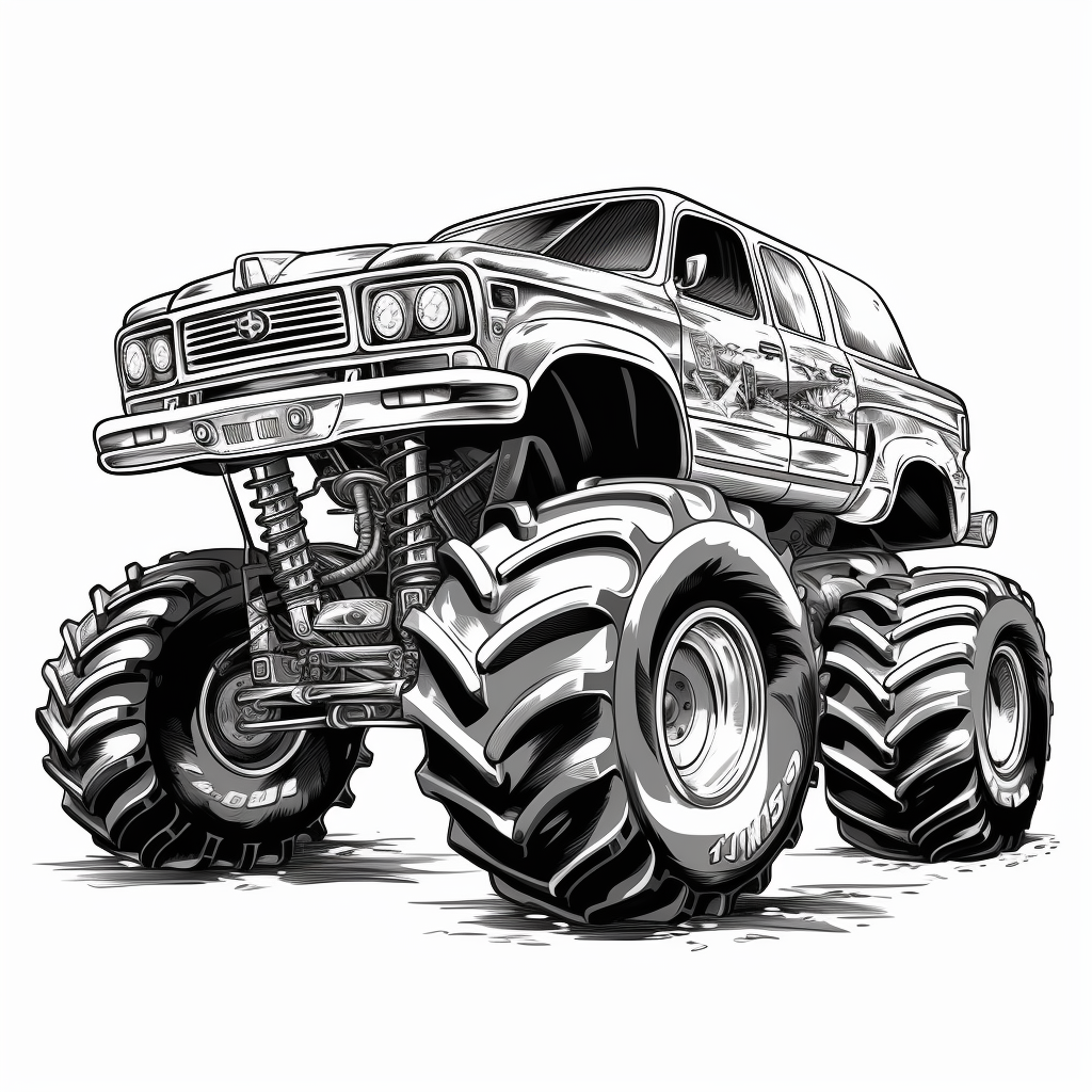black truck cliparts