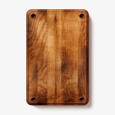 vintage wooden rectangle shaped blank light brown plaque wall sign, watercolour png clipart