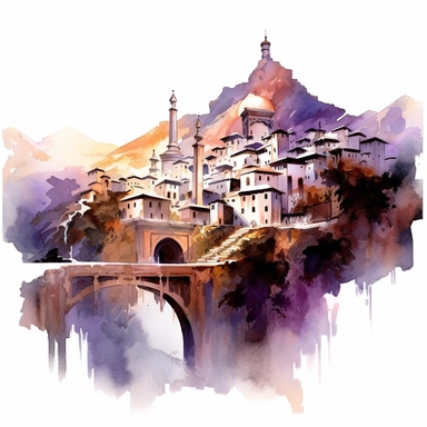 Jorunna parva, in the style of highly detailed illustrations, light violet and amber, smooth and polished, watercolor by Thomas W. schaller, clipart, transparent layers, eye-catching, white background