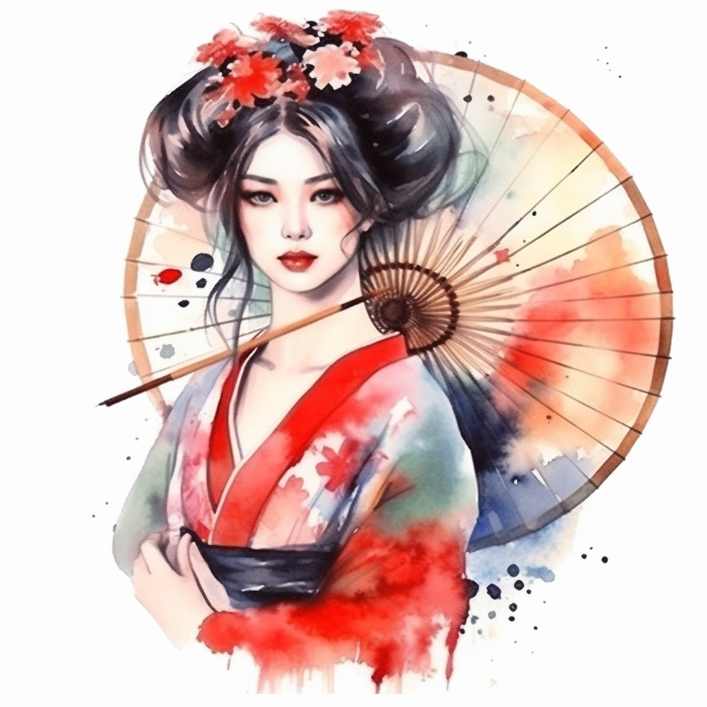 geisha cliparts