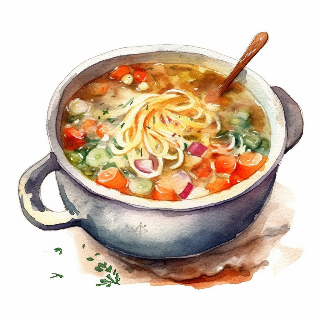 bowl of soup clipart