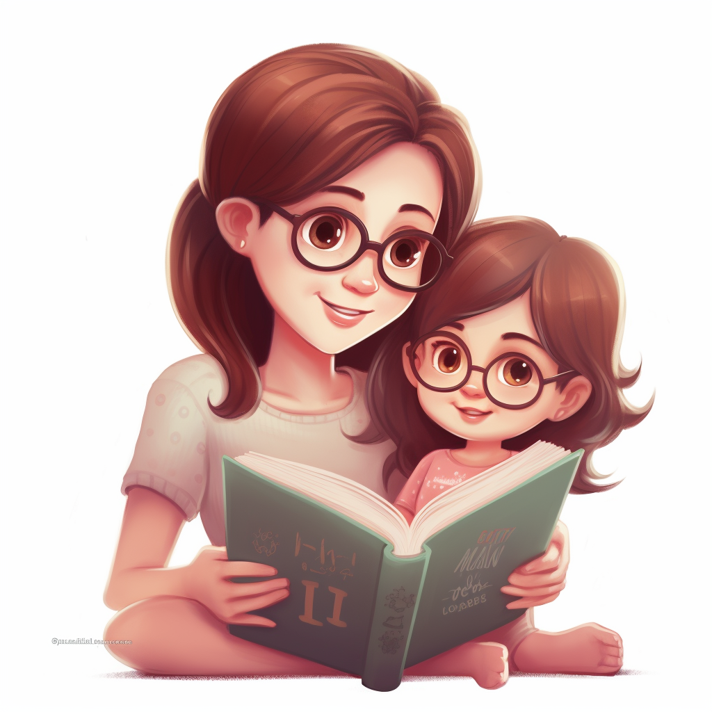 child reading clipart