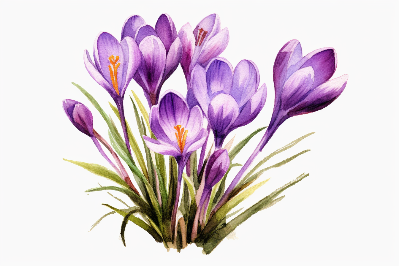 crocus cliparts