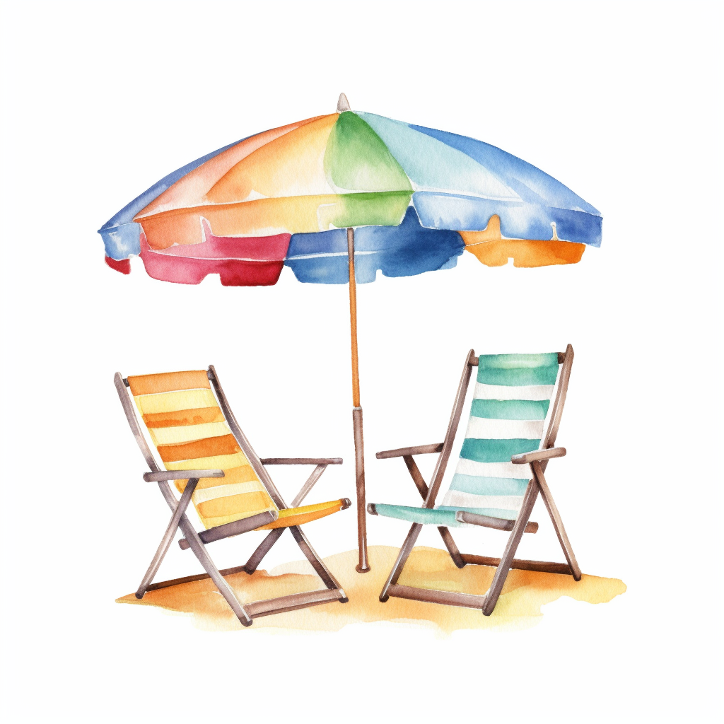 beach chair clipart
