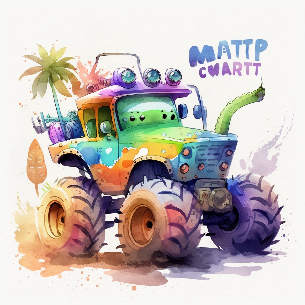 Car/Automotive Clipart: Simple Black Monster Truck Drawing w - Inspire  Uplift