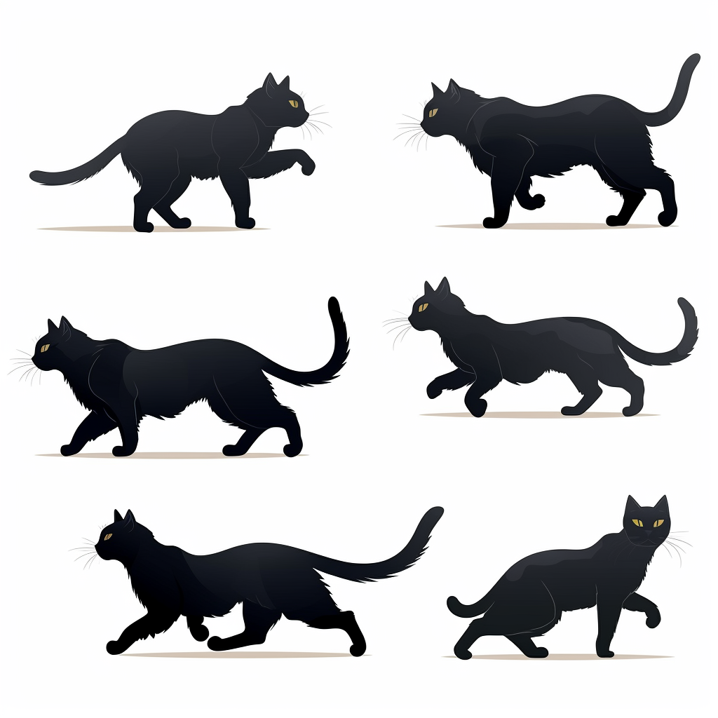 cat profile cliparts