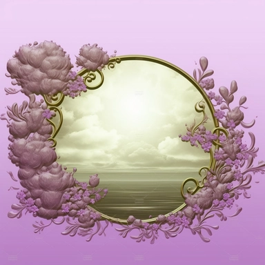 panoramic view, full view, the color purple, elegant, decorative, illustration clipart style, sharp focus, romantic, fantasy, centered, high detail, transparent background, adjust aspect ration to see full image, (--iw 10)