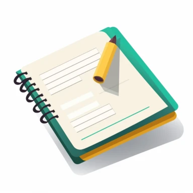 clipart, notepad icon , vector, popular, clipart , white background