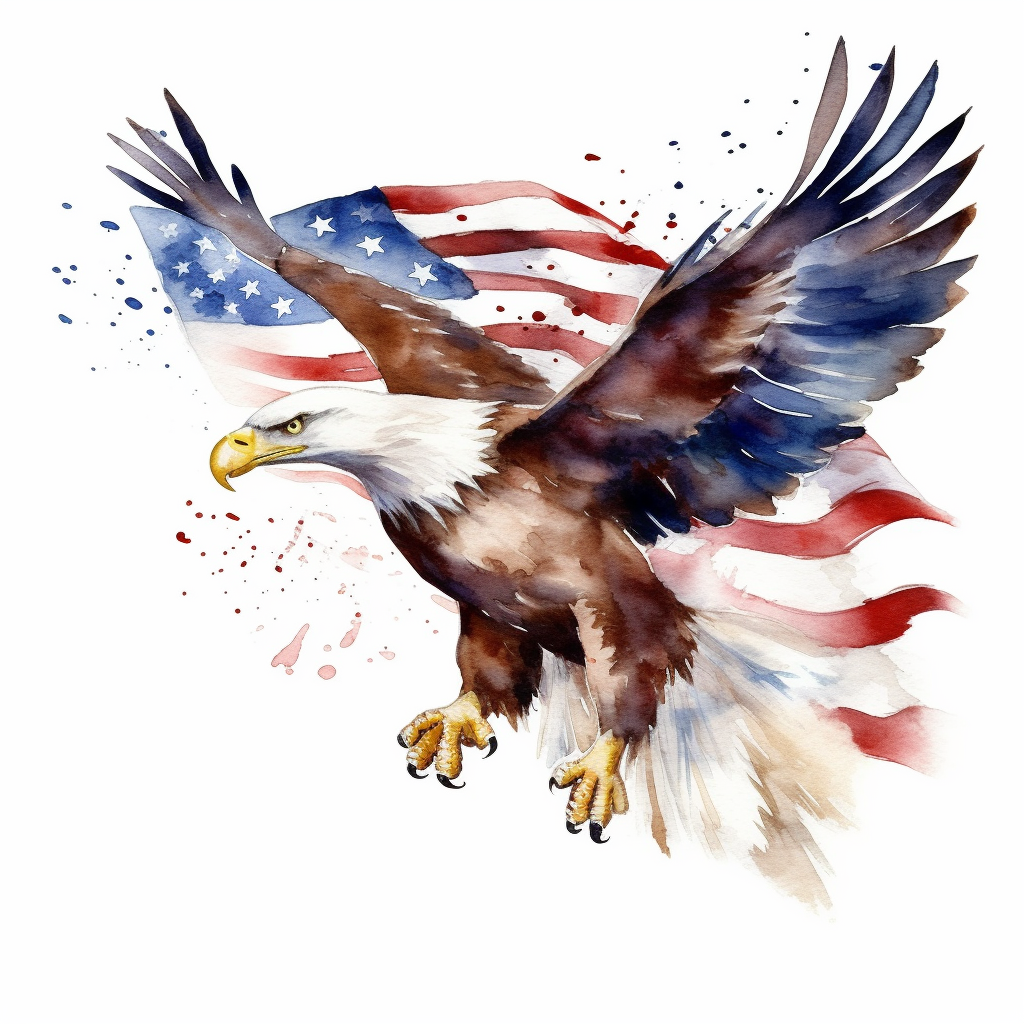 flying eagle clipart