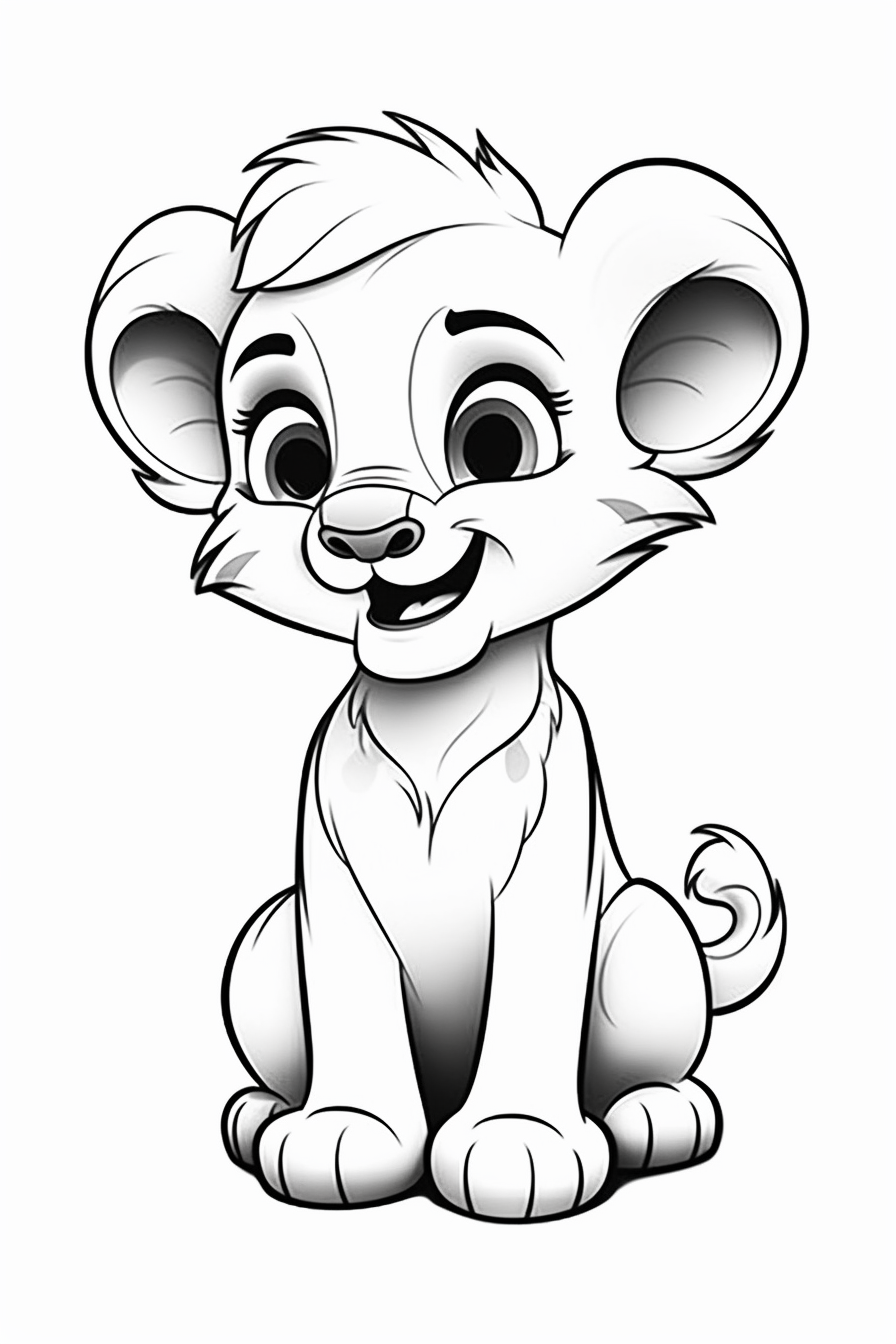 baby lion cliparts