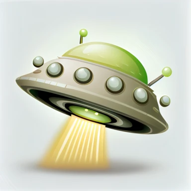 cartoon ufo light beam clipart png