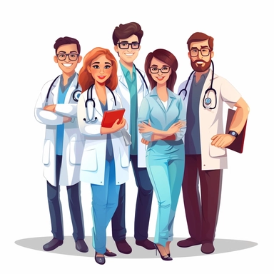 Illutration, white background, PNG clipart doctors' day