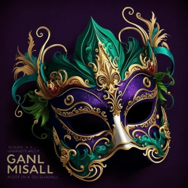 singlular Masquerade Mask Clipart, Mardi Gras mask clip art, Carnival graphics, Venetian mask, costume party, plain background