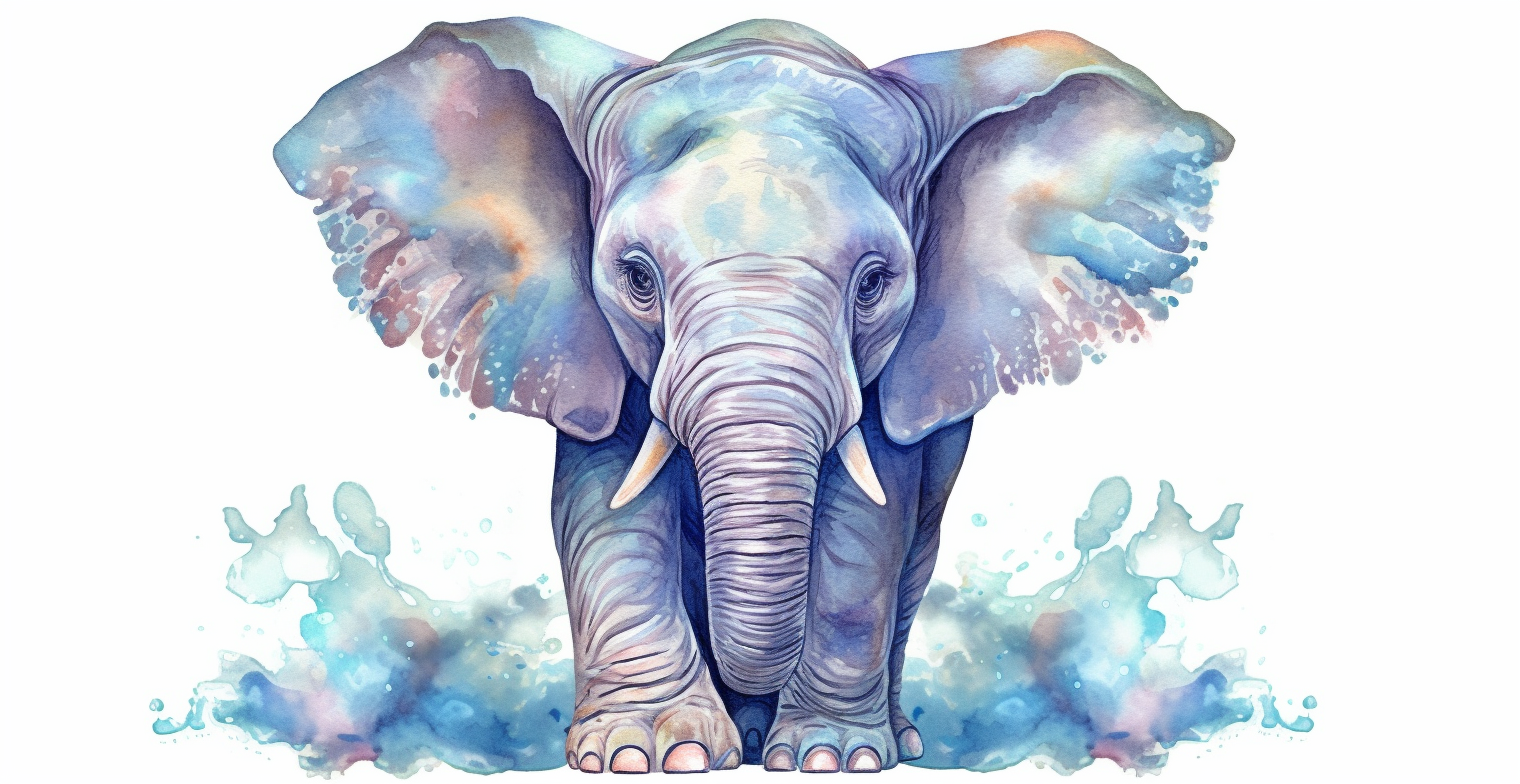 blue elephant cliparts